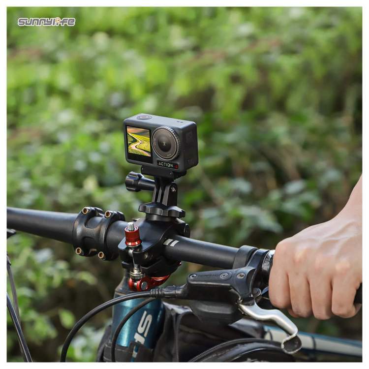 Велосипедный зажим для спортивной камеры Sunnylife, для AirTag, OSMO 360/ Action 5 Pro/ Insta360 X5/ GoPro 13
