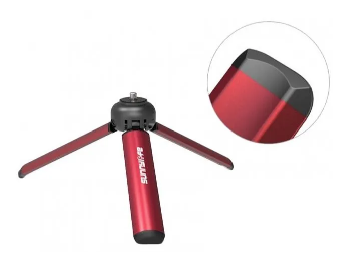 Универсальный мини штатив-трипод для камер и телефона (Красный)