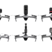 Кронштейн Mavic Air 2 / Air 2S для крепления камер POCKET 2 / GoPro / Insta360 ONE X2 
