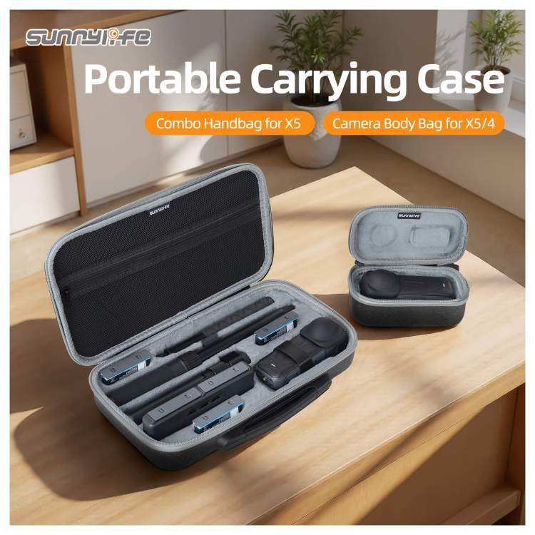 Портативный чехол-сумка Sunnylife, защитный комбинированный чехол для мини-путешествий, аксессуары для Insta360 X5