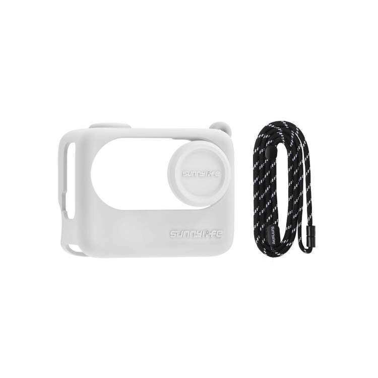 Силиконовый чехол со шнурком Sunnylife для Insta360 GO 3S (белый)