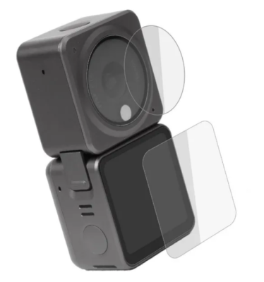 Защитное стекло для экшн камеры DJI Action 2 Power Combo (2 комплекта)
