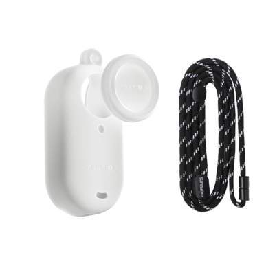 Силиконовый чехол с поводком Sunnylife для Insta360 GO 3S (белый)